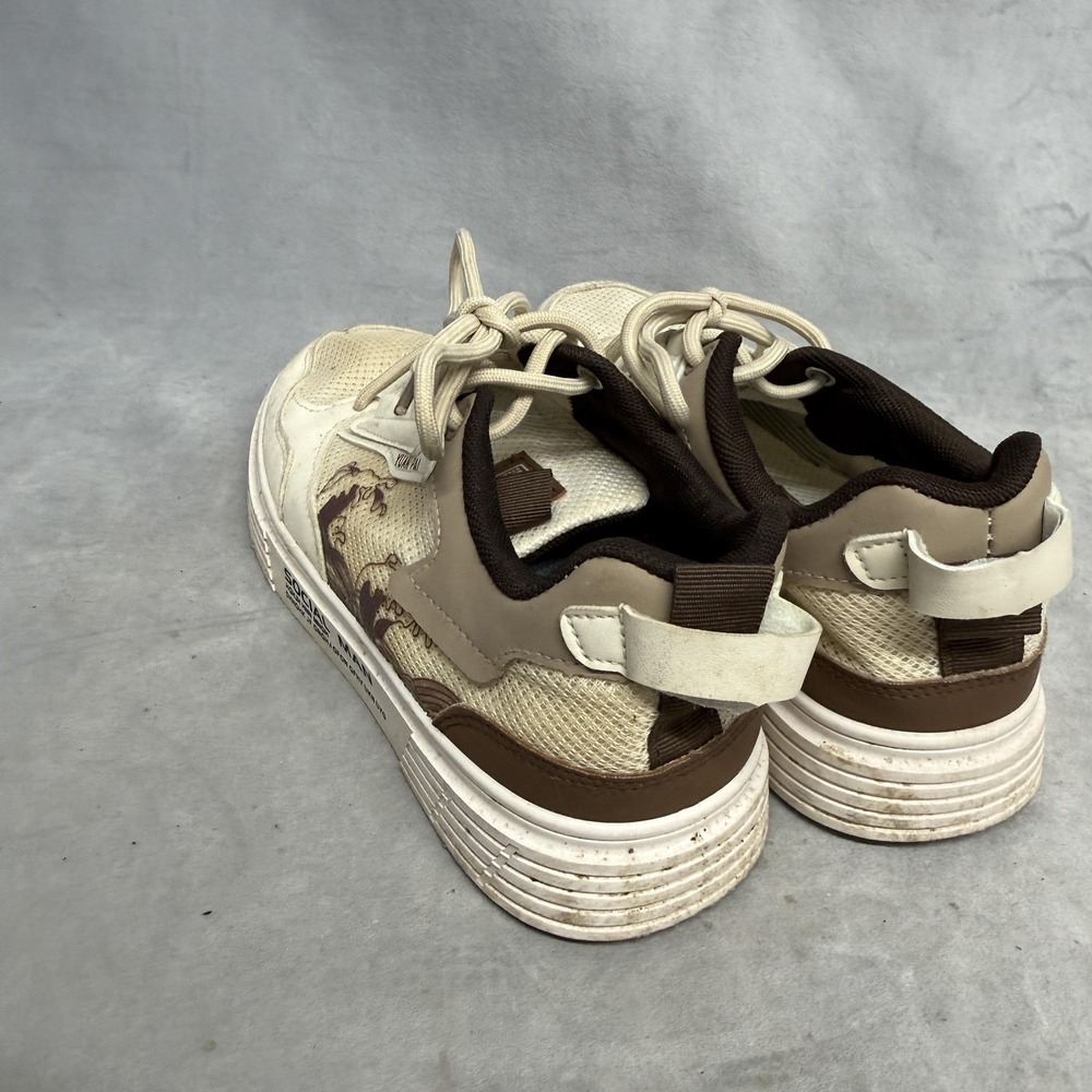 Yuan Pai Shoes Mens Size 6.5 Beige Brown Social Man Casual Low Top Sneakers‎ - Picture 7 of 15